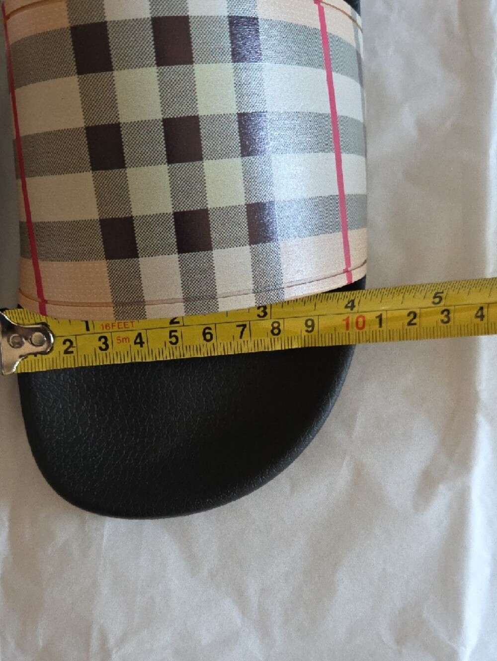 Burberry Vintage Check Archive Beige Slide Sandals - Picture 8 of 9